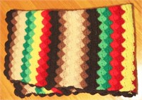Handmade Afghan Blanket - 28" x 40"