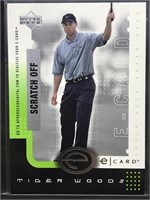 2001 UD e-card Tiger Woods #E-TW unscratched