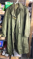 MILITARY TRENCH COAT W/ REMOVABLE LINER