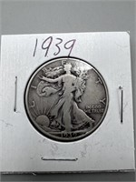 1939 Walking Liberty Silver Half Dollar