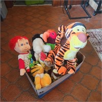 Stuffed Animals - Tigger, Garfield, Pinocchio &
