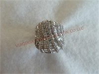 Cocktail Ring ~ Marked N 925 China CZ
