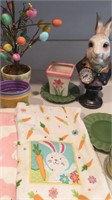 Decorative Rabbit Clock , Assorted Easter Decor &