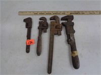 4 Primitive Pipe Wrenches