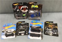 7 Batman hot wheels toy cars