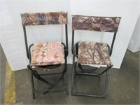 2 Folding Hunting Stools