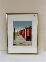 Tent Show Serigraph Print By Ali Cann-Clift 1982