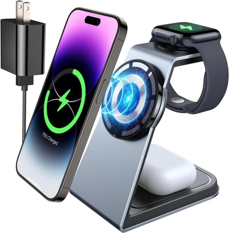 NI-SHIN 3 IN 1 MAGNETIC WIRELESS CHARGER STAND