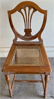 Wooden Frame Cane Seat Chair