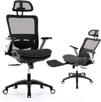 COLAMY Ergonomic Mesh Office Chair with Footrest -