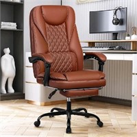 Guessky Executive Office Chair, Leather Reclining