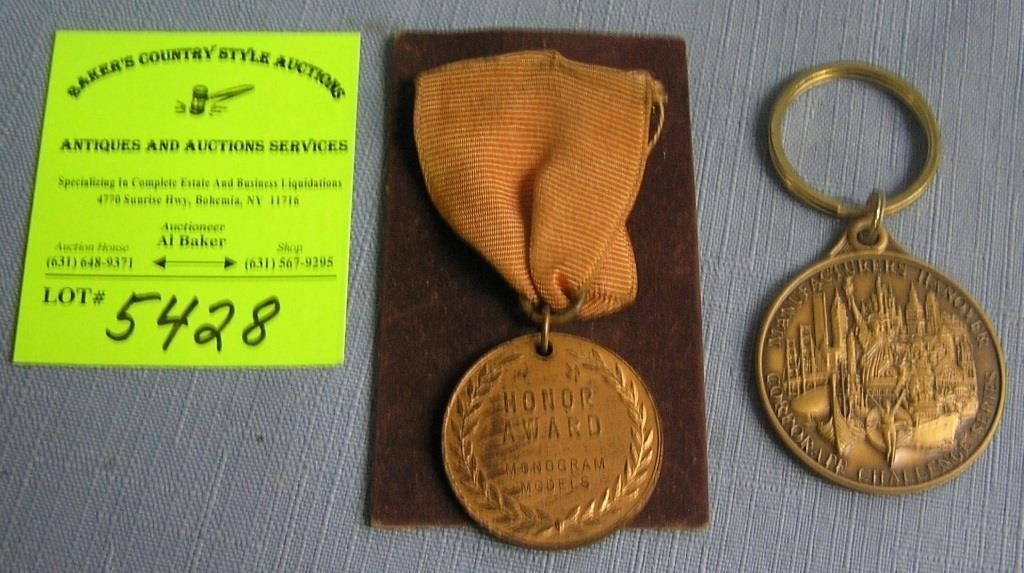 Pair of vintage medals