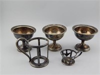 Hotel Muehlebach Silver Plate.Ice Cream Bowls.5 pc