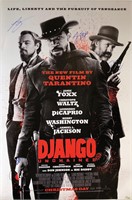 Django Leonardo DiCaprio Autograph Poster