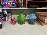 2 Plastic Bird Feeders