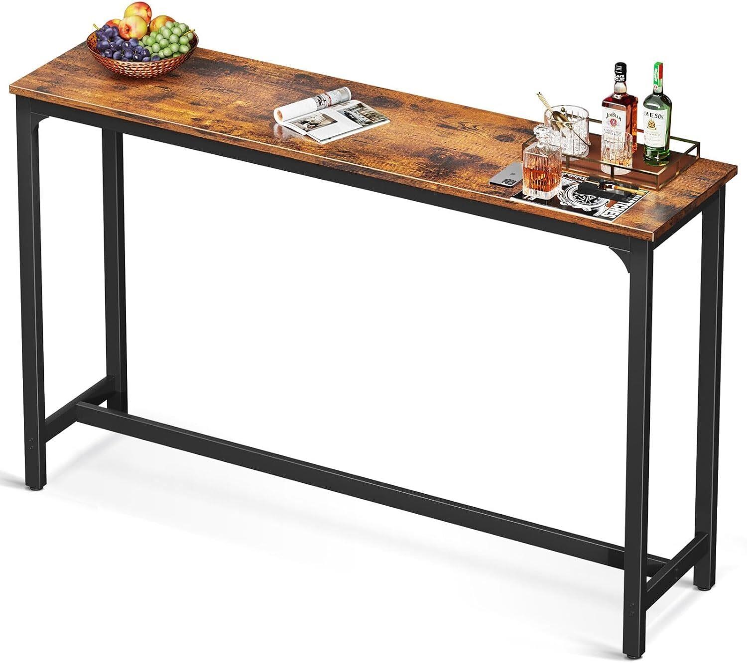 ODK 63 Bar Table  Sturdy  Rustic Brown