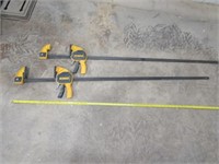 2 dewalt clamps