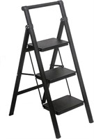 $134  MULDWEIR 3 Step Ladder, 330lbs, Black