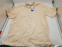 NEW Adidas Men's Short Sleeve Button-Down Shirt -