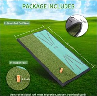 CROSSFINGERS, GOLF HITTING MAT WITH DURABLE