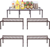 STORAGE MANIAC Set of 4 Expandable Kitchen Rack