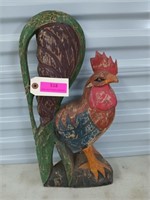 20" wooden rooster