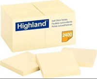 FB3375  Highland Sticky Notes 3 x 3 Yellow