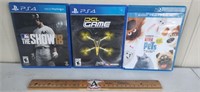 2 PS4 Games & Blue Ray Movie - All Discs Present