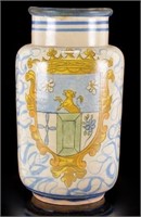 1751 Italian Majolica Heraldic Armorial Vase