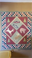 Outdoors themed quilt