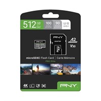 PNY 512GB Premier-X Class 10 U3 V30 microSDXC Flas