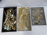 3 TRAYS OF ASSORTED FASHION JEWELLRY *SEE BELOW*