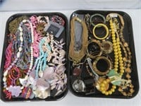 2 TRAYS OF ASSORTED FASHION JEWELLRY *SEE BELOW*