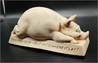 1972 FAT IS WHERE IT'S AT PIG FIGURINE