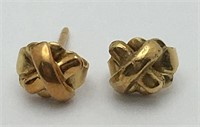 Pair Of 18k Gold Earrings