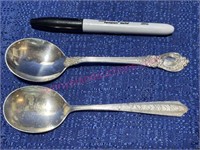 (2) Sterling silver soup spoons 2.46-ozt