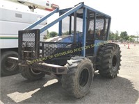 NEW HOLLAND TB110 4X4 TRACTOR W/ CAGE & WINCH