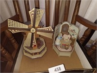 Windmill Decor & Animated Music Box