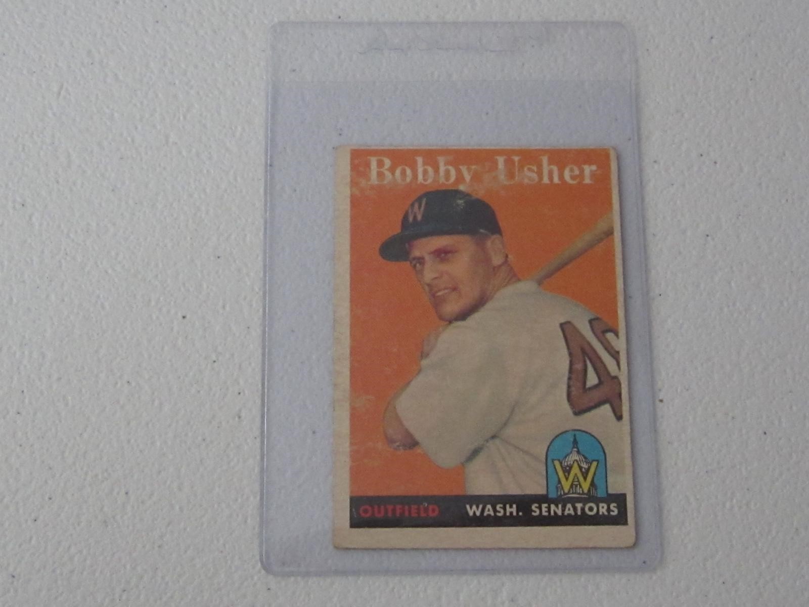 1958 TOPPS BOBBY USHER NO.124 VINTAGE