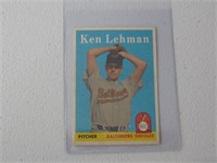 1958 TOPPS KEN LEHMAN NO.141 VINTAGE