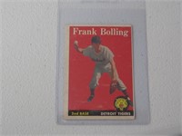 1958 TOPPS FRANK BOLLING NO.96 VINTAGE