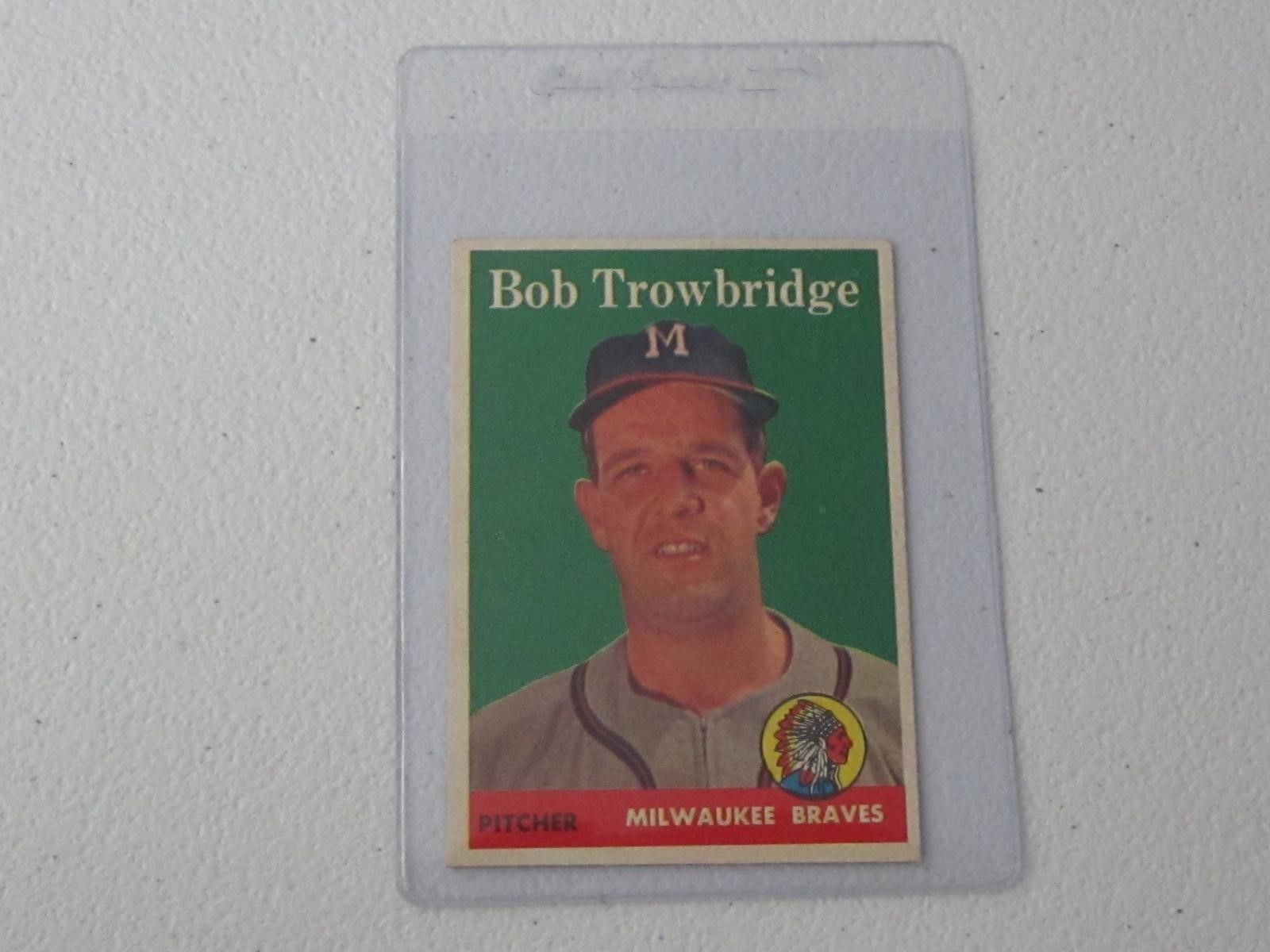 1958 TOPPS BOB TROWBRIDGE NO.252 VINTAGE