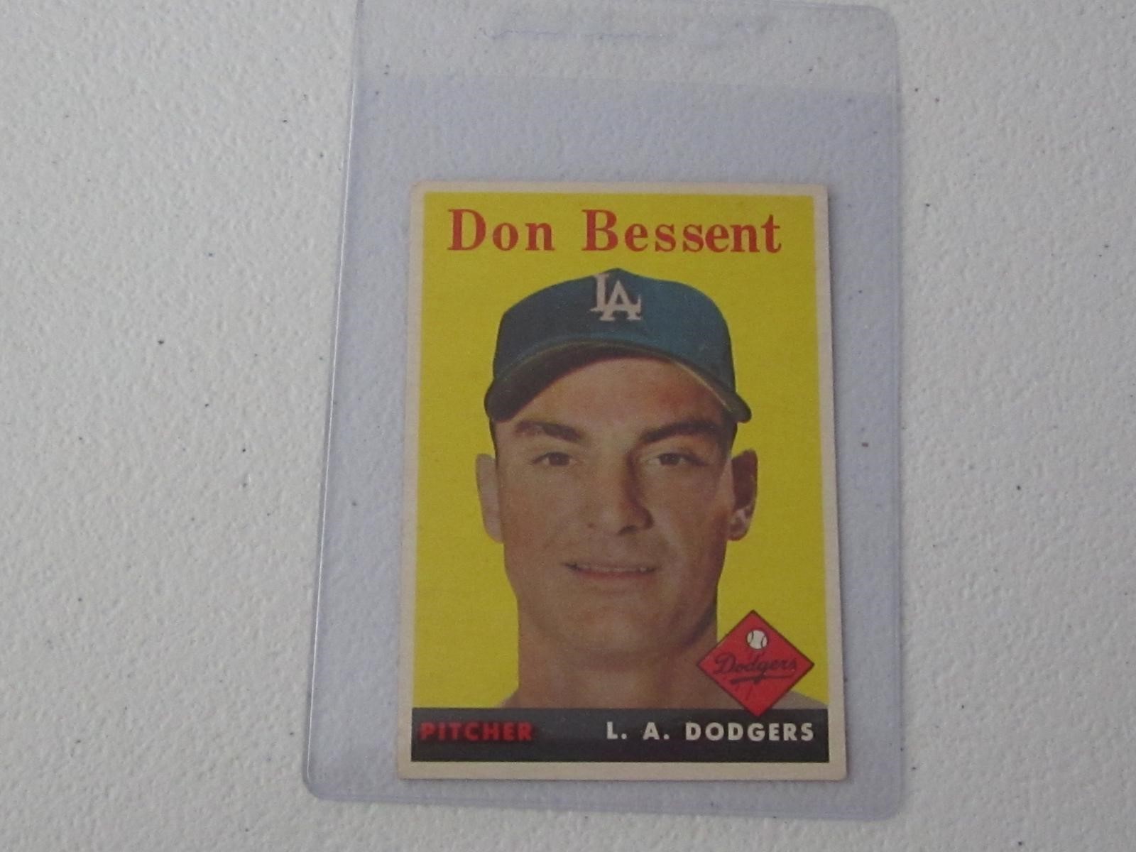 1958 TOPPS DON BESSENT NO.401 VINTAGE