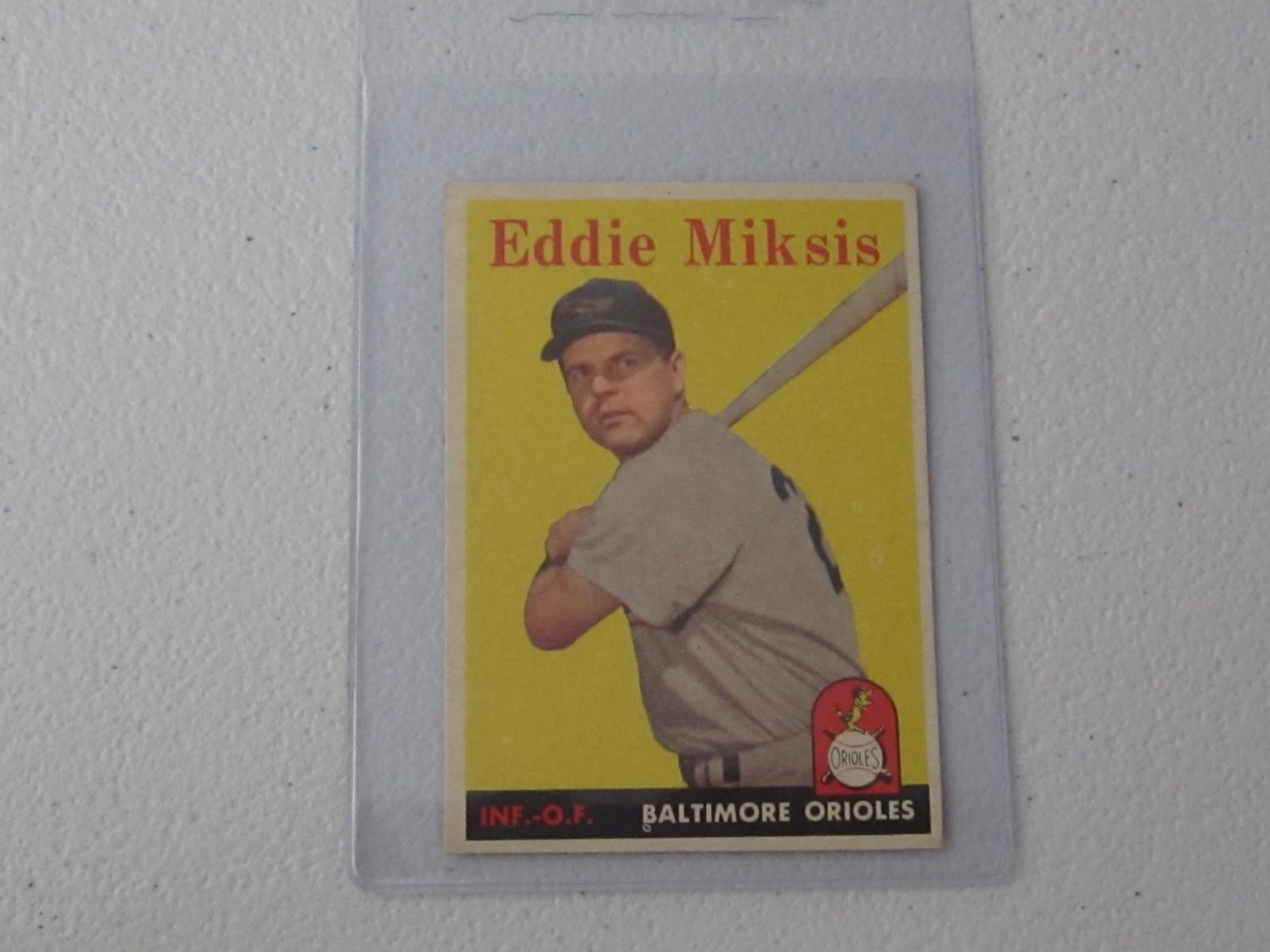 1958 TOPPS EDDIE MIKSIS NO.121 VINTAGE