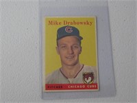 1958 TOPPS MIKE DRABOWSKY NO.135 VINTAGE