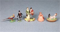 (5) Artisan Miniature Dollhouse Figurines