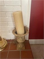 20” vase and candle