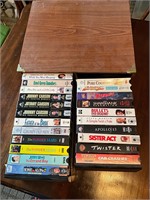VHS Movies with Storage Container