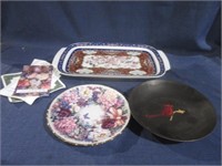 vintage trays/ plates