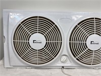 Dual Window Fan Width Adj 12.5 - 36”, 11” Tall,